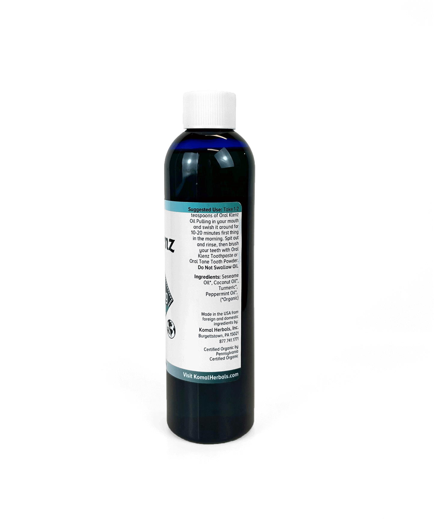 Wholesale Personal Care - Organic Oral Klenz Oil Pulling - Peppermint 8oz (236ml)