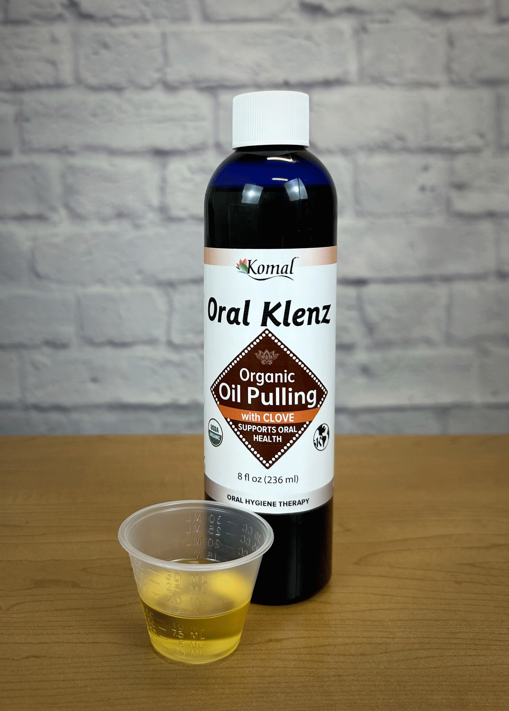 Organic Oil Pulling, Clove - Oral Klenz is the best natural way to a brighter smile.