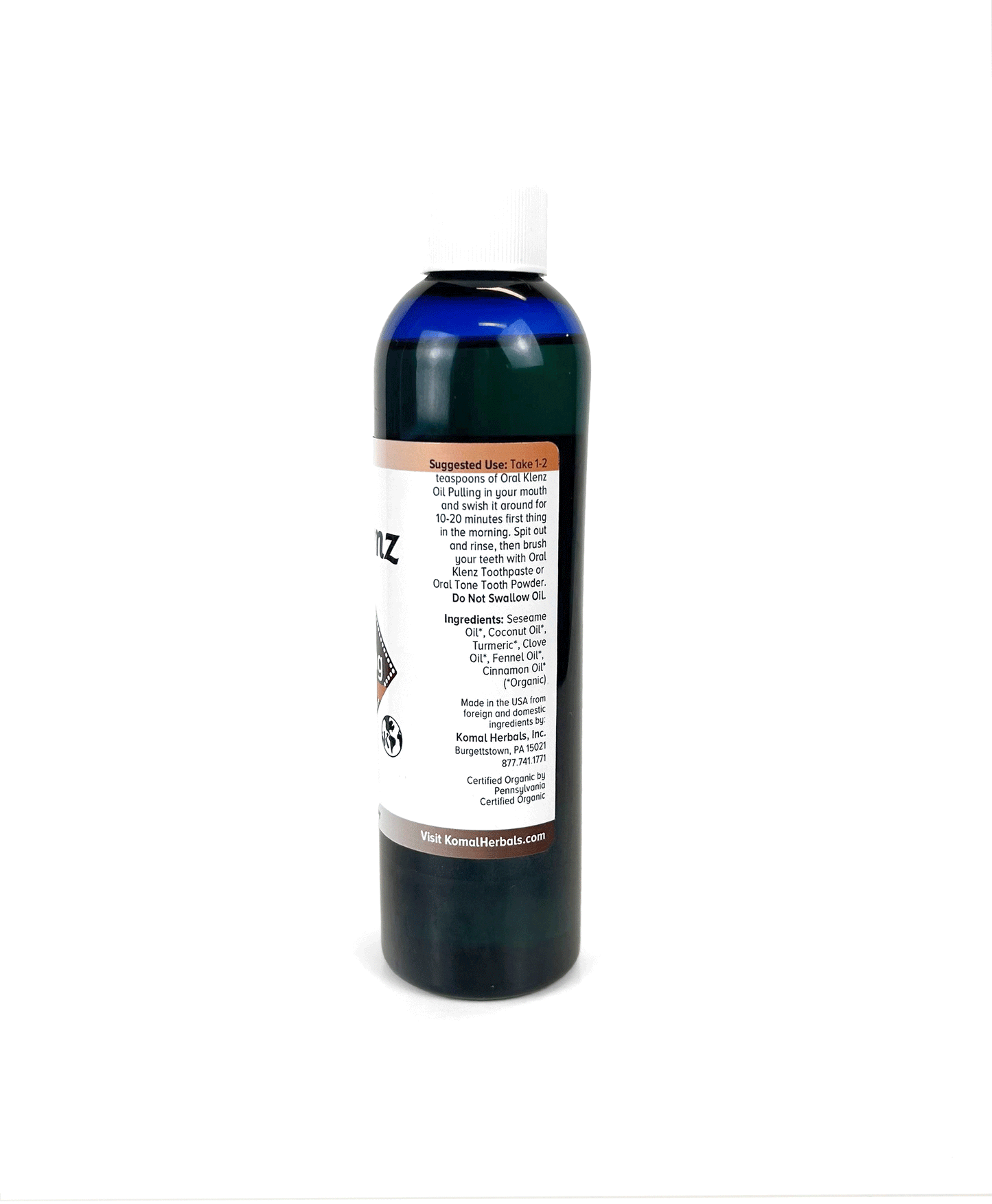 Wholesale Personal Care - Organic Oral Klenz Oil Pulling - Clove 8oz (236ml)