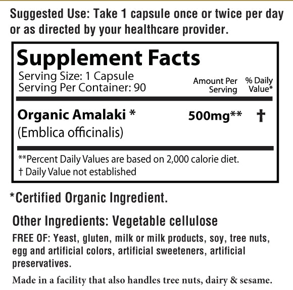 Herbal Supplement - Amalaki 500mg