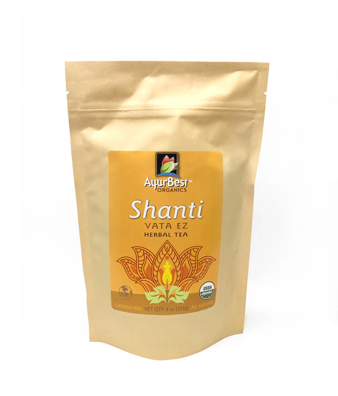 Organic Vata Herbal Tea available in 8oz size.