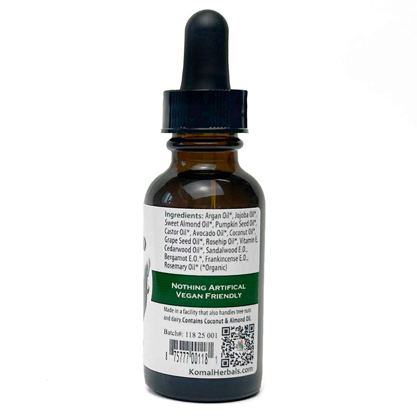 Organic Beard oil ingredients Argan oil jojoba oil almond oil Pumpkin seed oil cedarwood sandalwood bergamot frankincense