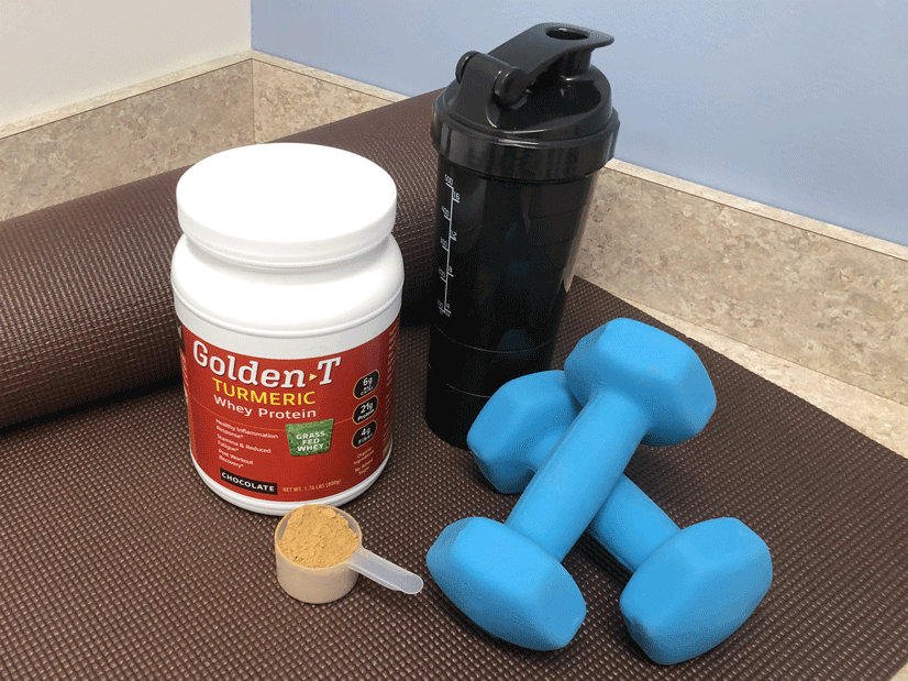 Golden-T Whey Protein, the perfect addition to any workout routine.