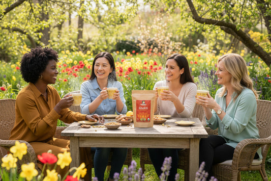 Enjoy an invigorating cup of Shakti Kapha EZ tea as inter moves into spring.