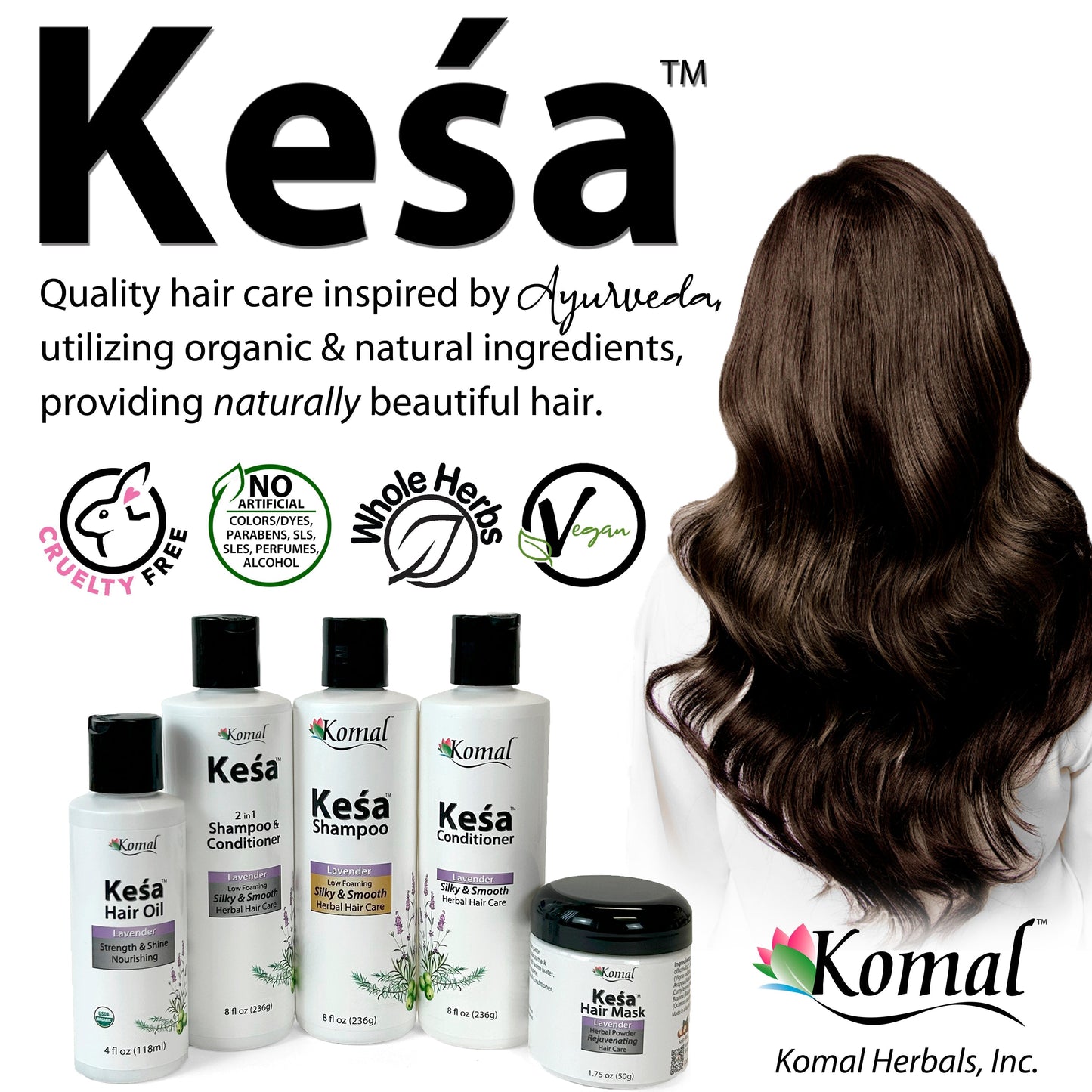Kesa Lavender Hair Oil, 4fl oz