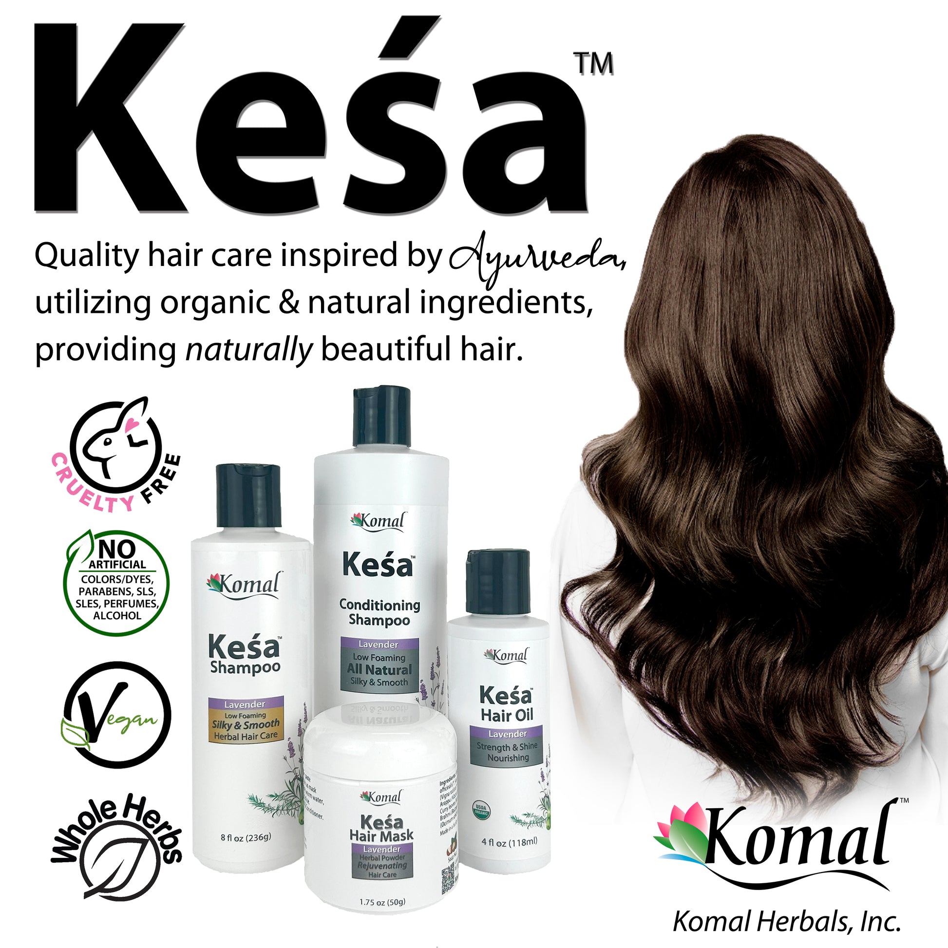 Learn more about Ayurveda inspired Kesa Hair Products.