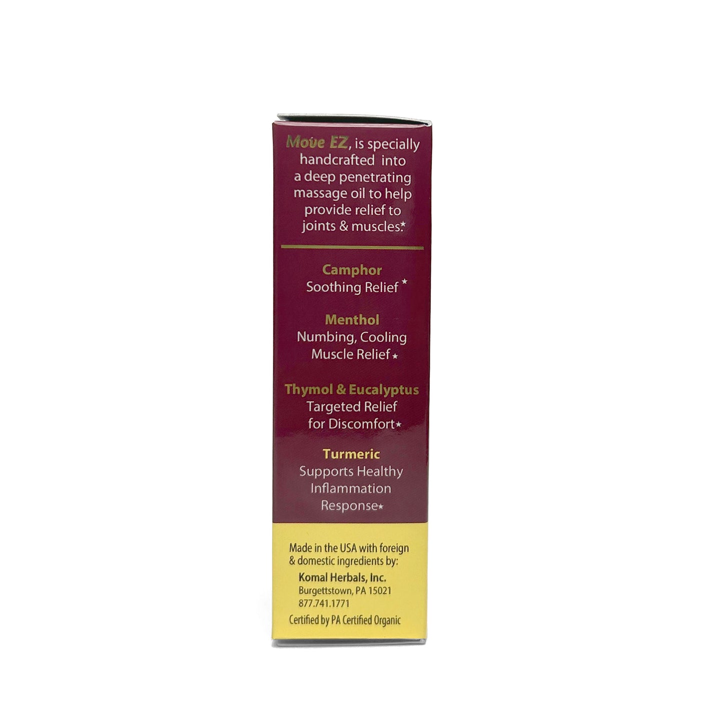 Move EZ - Joint & Muscle Relief Oil, 1oz Roller Bottle