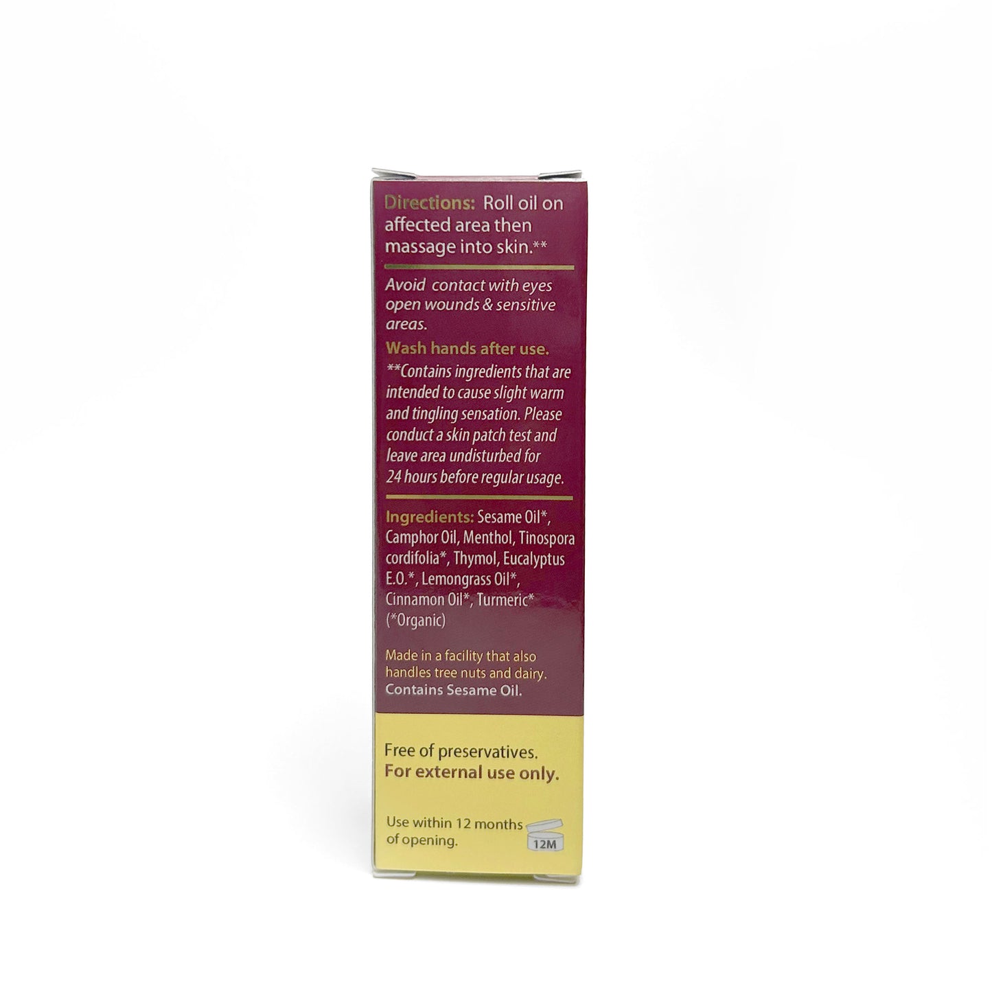 Move EZ - Joint & Muscle Relief Oil, 1oz Roller Bottle