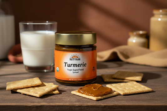 Enjoy the anti-inflammatory, naturally boosting benefits of Komal Organic Turmeric Herbal Spread