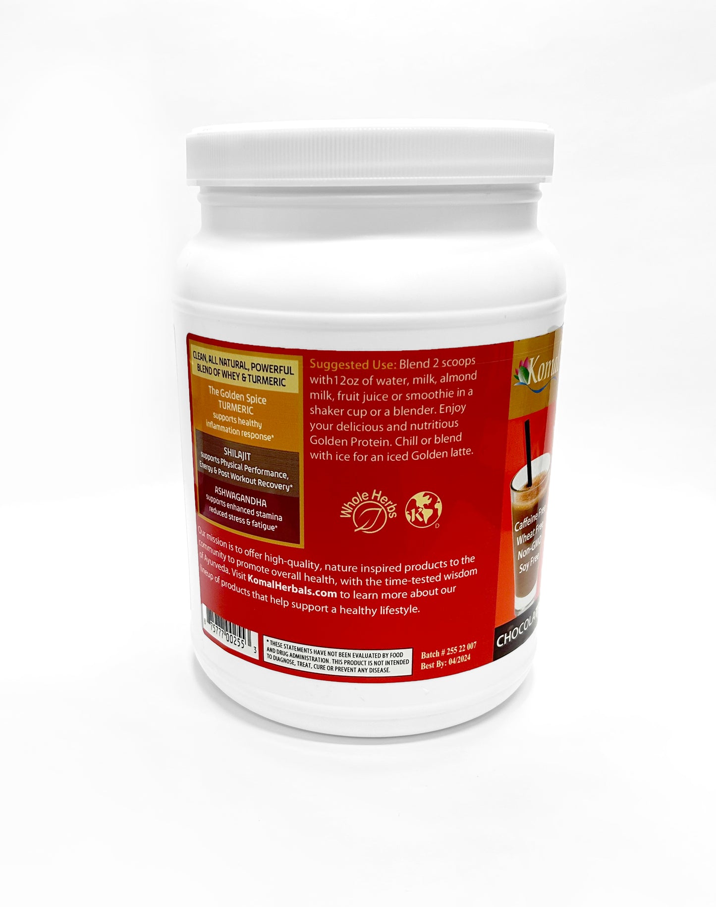 Golden-T Chocolate Whey featuring Ashwagandha, Turmeric & Shilajit for the best natural workout!