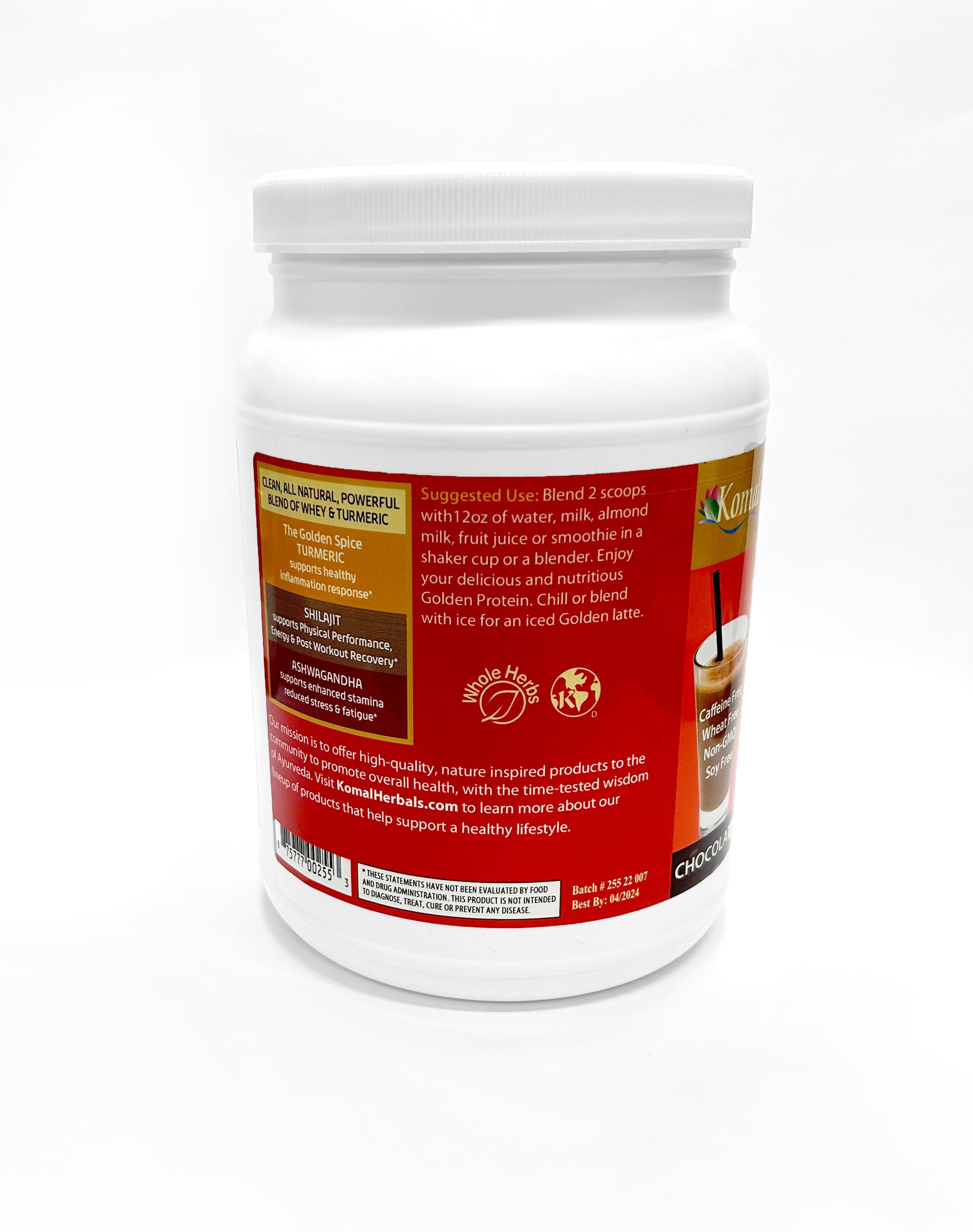 Golden-T Chocolate Whey featuring Ashwagandha, Turmeric & Shilajit for the best natural workout!