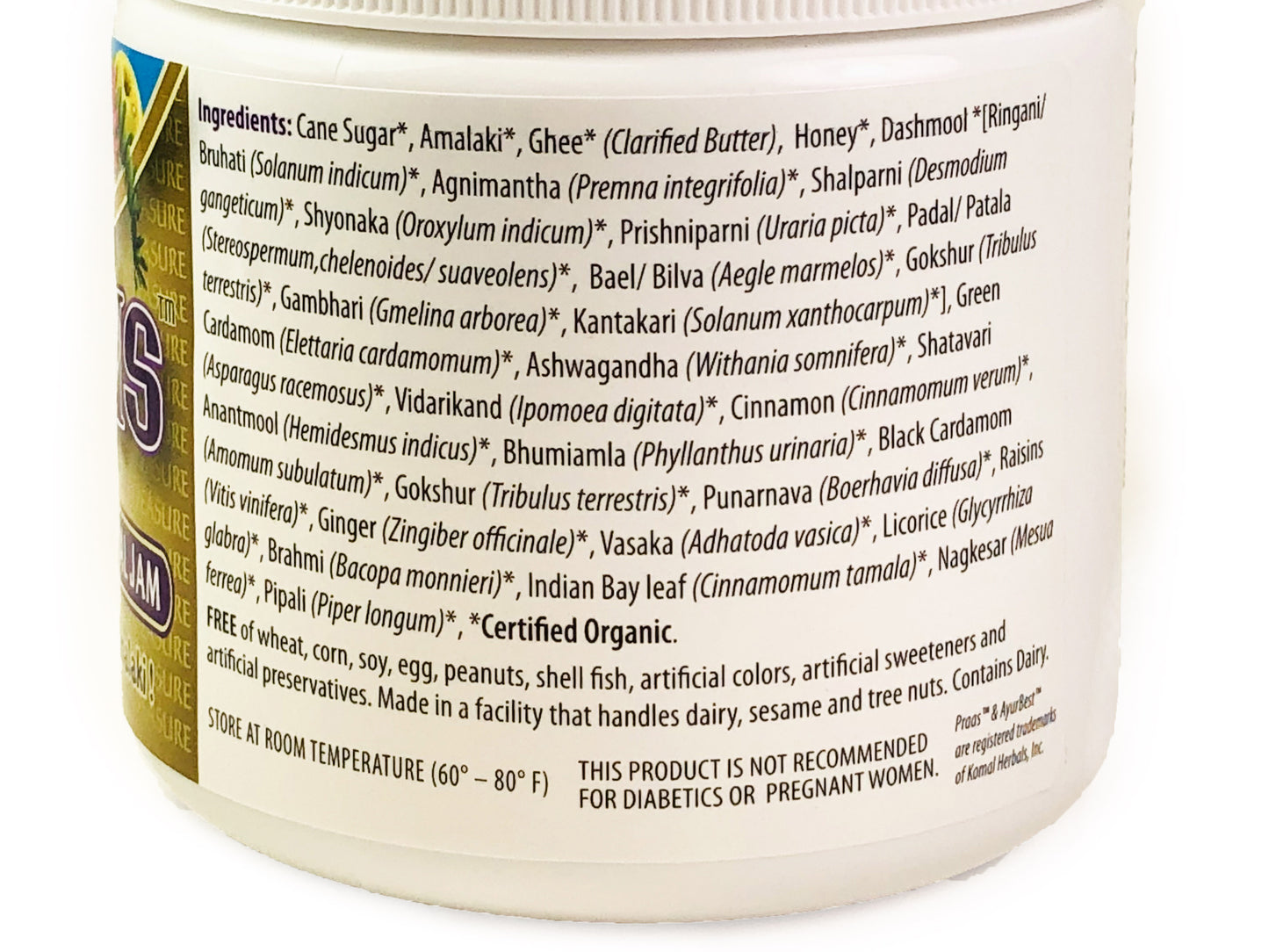 PRAAS Organic Chyawanprash, Herbal Jam - 1.1lb (500g) Jar