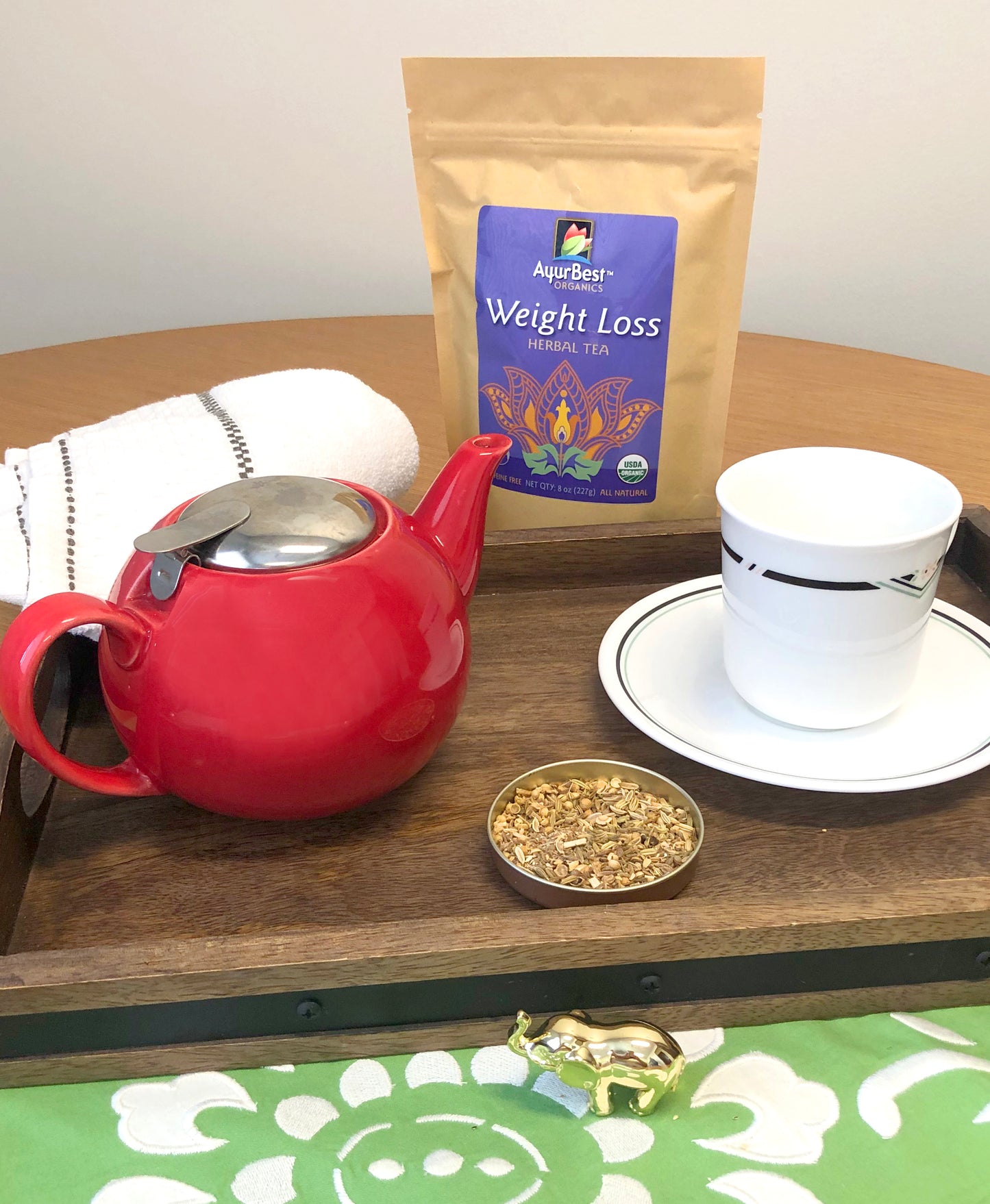 Enjoy a cup of Organic Weight Loss Herbal Tea