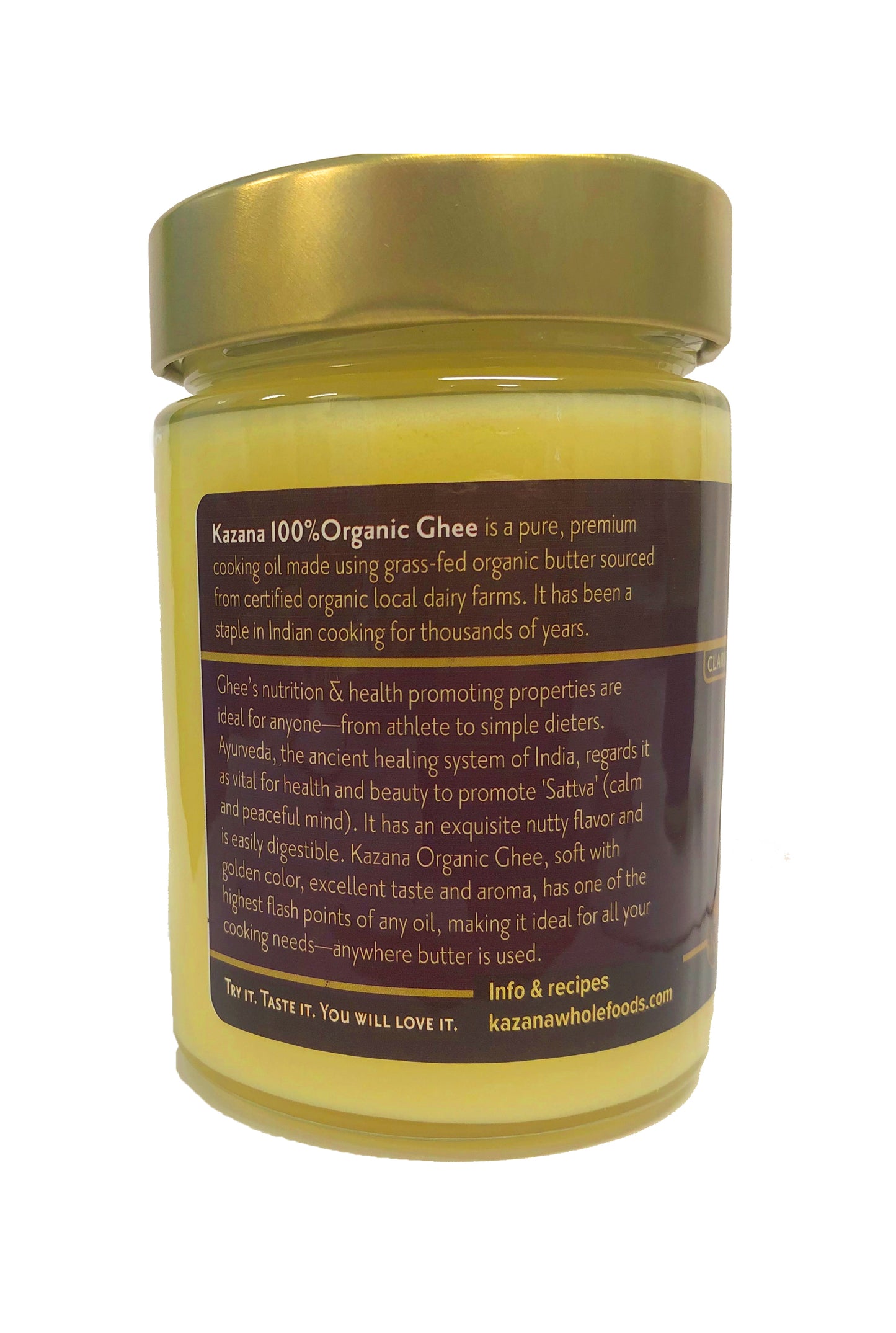 100% Organic Clarified Butter, Ghee is healthier than Oil or Traditional Butter
