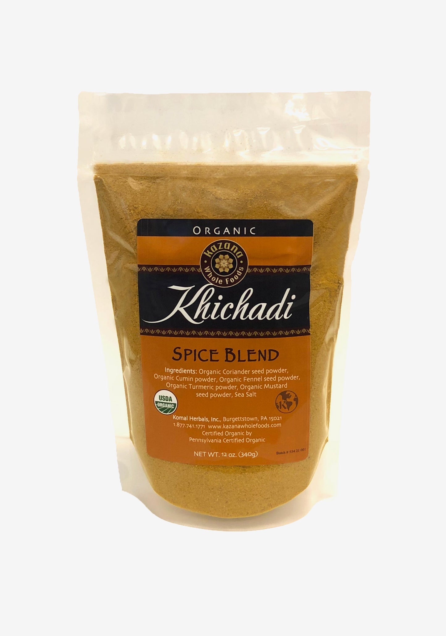 Wholesale - Khichadi Spice Blend, Organic 12oz (340g)