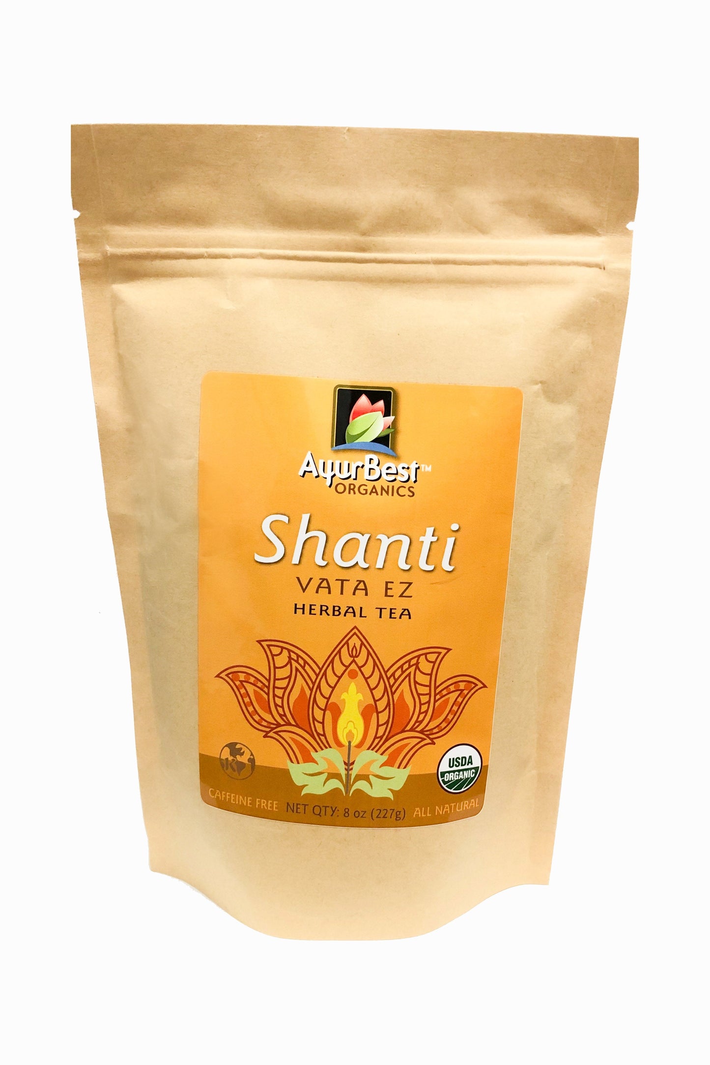 Wholesale - Shanti Vata EZ Herbal Tea, Organic 8oz (227g)