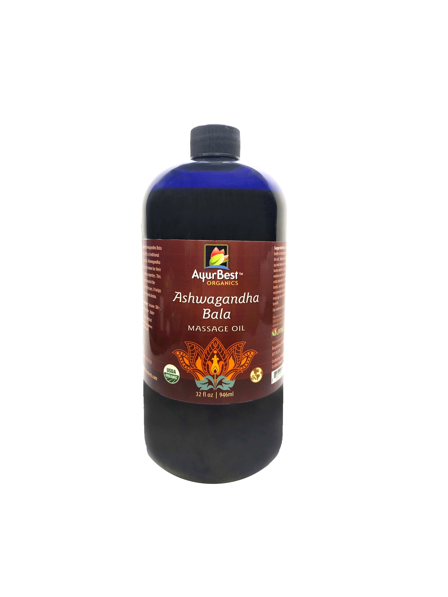 Ashwagandha Bala Massage Oil, Organic