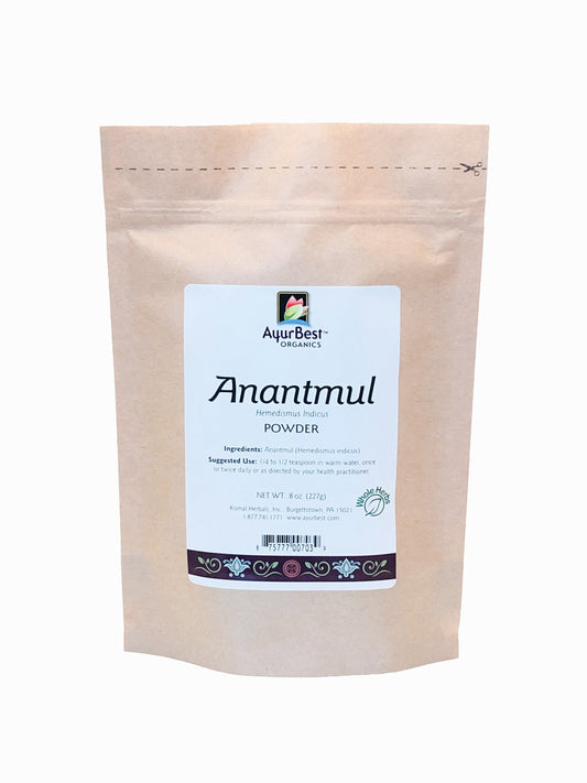 Wholesale Spices & Herbs - Anantmul Powder, Organic 8oz (227g) Bag