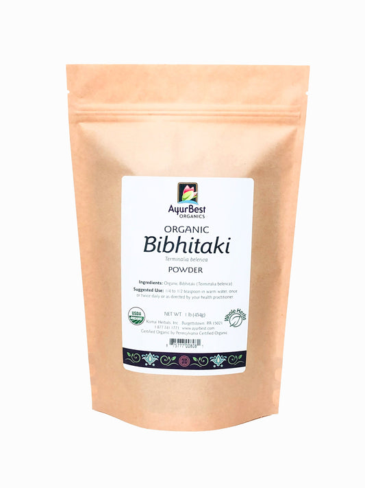 Wholesale Spices & Herbs - Bibhitaki Powder, Organic 1 lb (454g) Bag