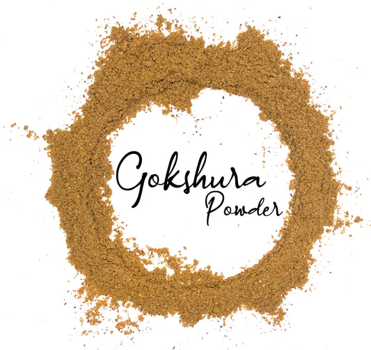 Wholesale Spices & Herbs - Gokshura Powder, Organic-Tribulus terrestris - 8oz (227g) Bag