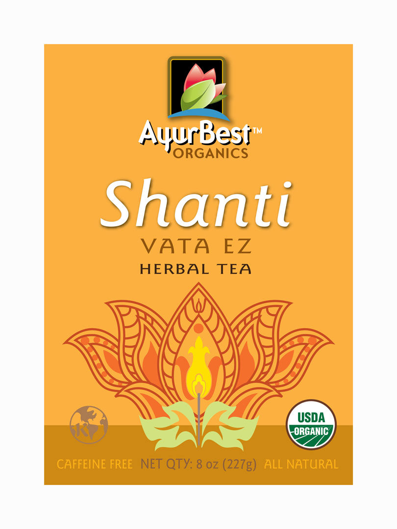 Wholesale - Shanti Vata EZ Herbal Tea, Organic 8oz (227g)