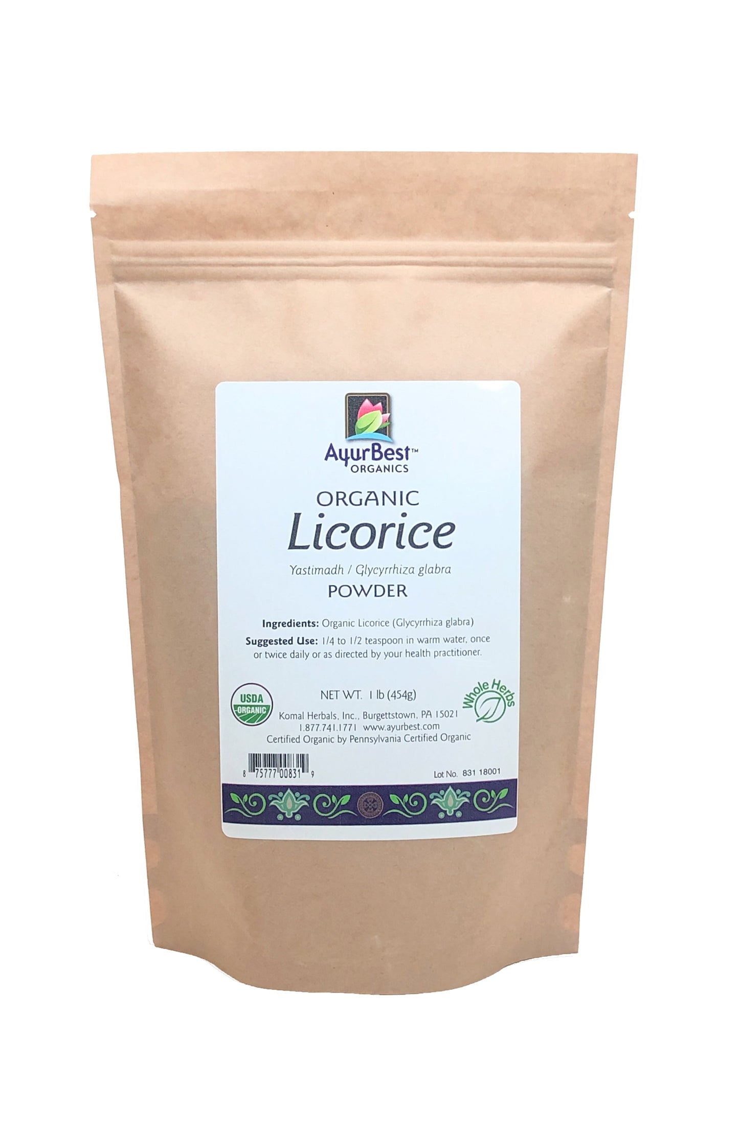 Licorice Powder, Organic (Wholesale Herbs)