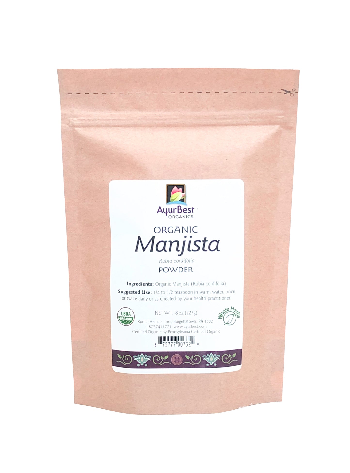 Wholesale Spices & Herbs - Manjista Powder, Organic 8oz (227g) Bag