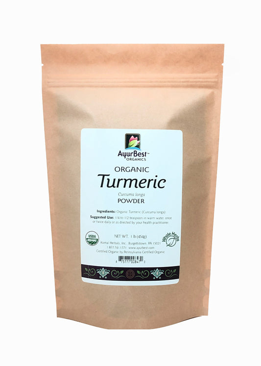 Wholesale Spices & Herbs - Turmeric Powder, Organic 1 lb (454g) Bag