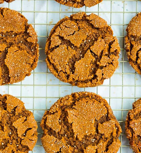 Vegan Ginger Snap Cookies