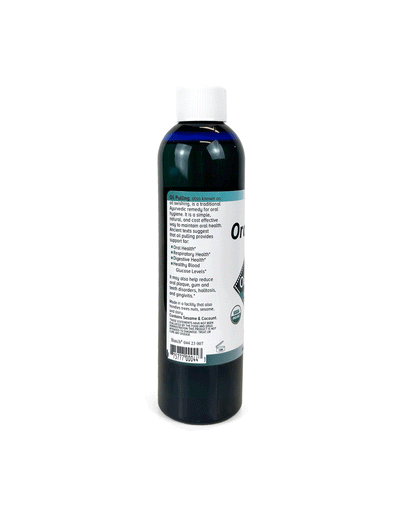 Swish Organic Oral Klenz Oil Pulling around your mouth to enjoy the benefits of this natural oral cleaning product.