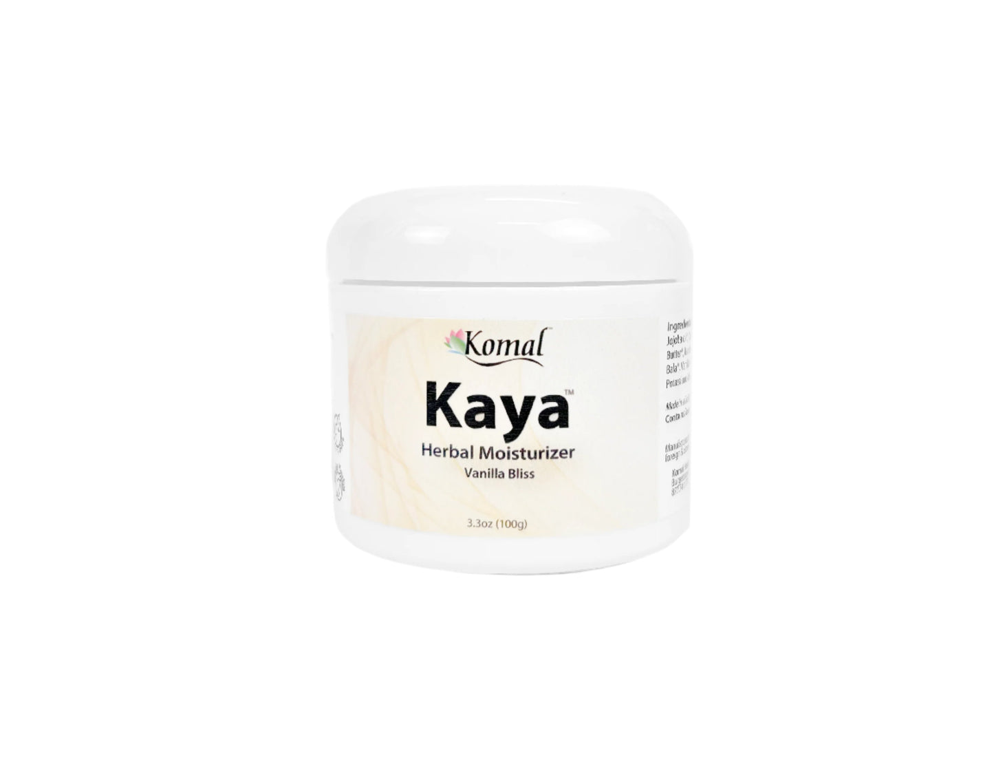 Kaya™ Herbal Moisturizer, Vanilla Bliss - 3.3oz (100g)