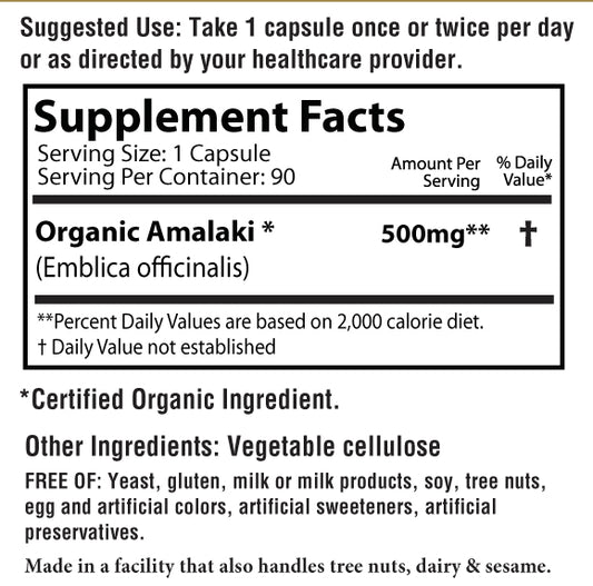 Herbal Supplement - Amalaki 500mg