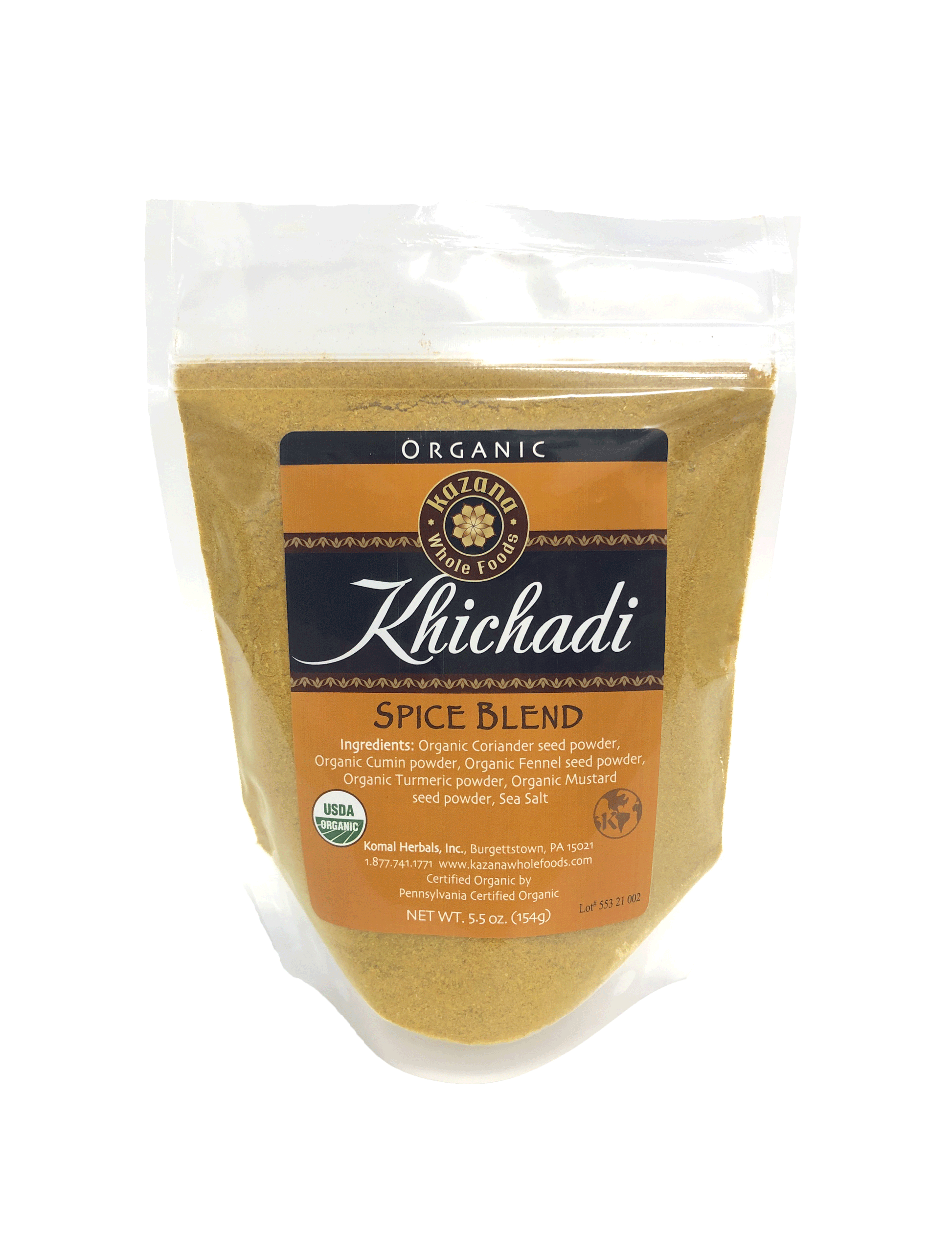 Organic Khichadi Spice Blend 5.5oz Bag