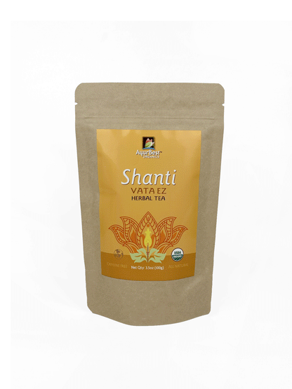 Organic Shanti Vata EZ Herbal Tea 3.5 oz Caffeine free