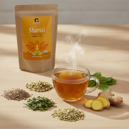 Rejuvenate your body & mind with each cup of Shanti Vata EZ Tea.