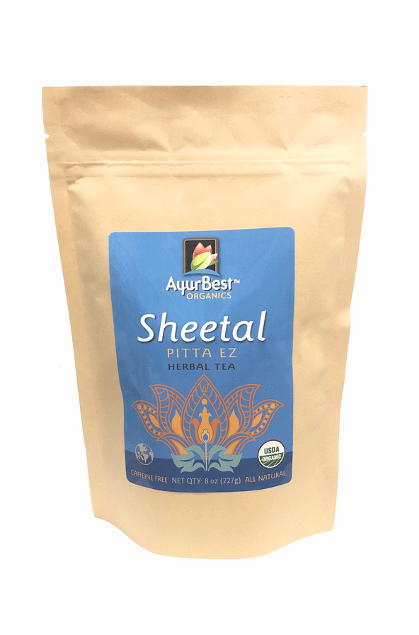Organic Sheetal "Pitta EZ" Herbal Tea available in 8oz size!