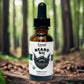 Organic Beard Oil with Cedarwood in Amber glass dropper bottle