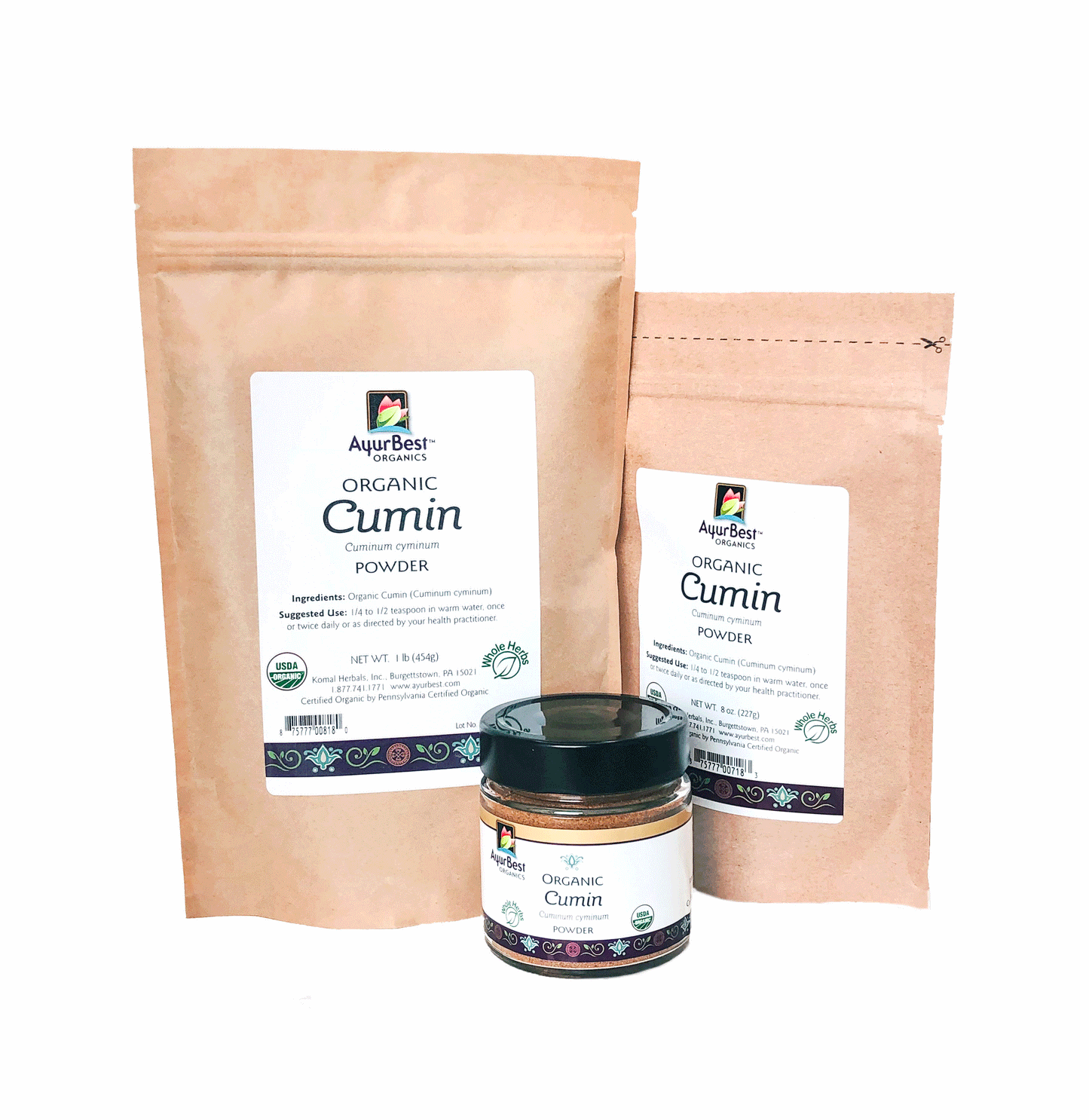 Organic Cumin Seed Powder available in 3 great sizes!