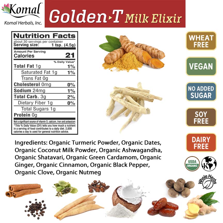 Golden-T Milk Elixir (Golden Milk) - Organic
