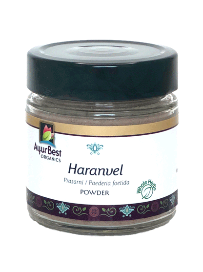 Organic Haranvel Powder available in 3.5oz jar!