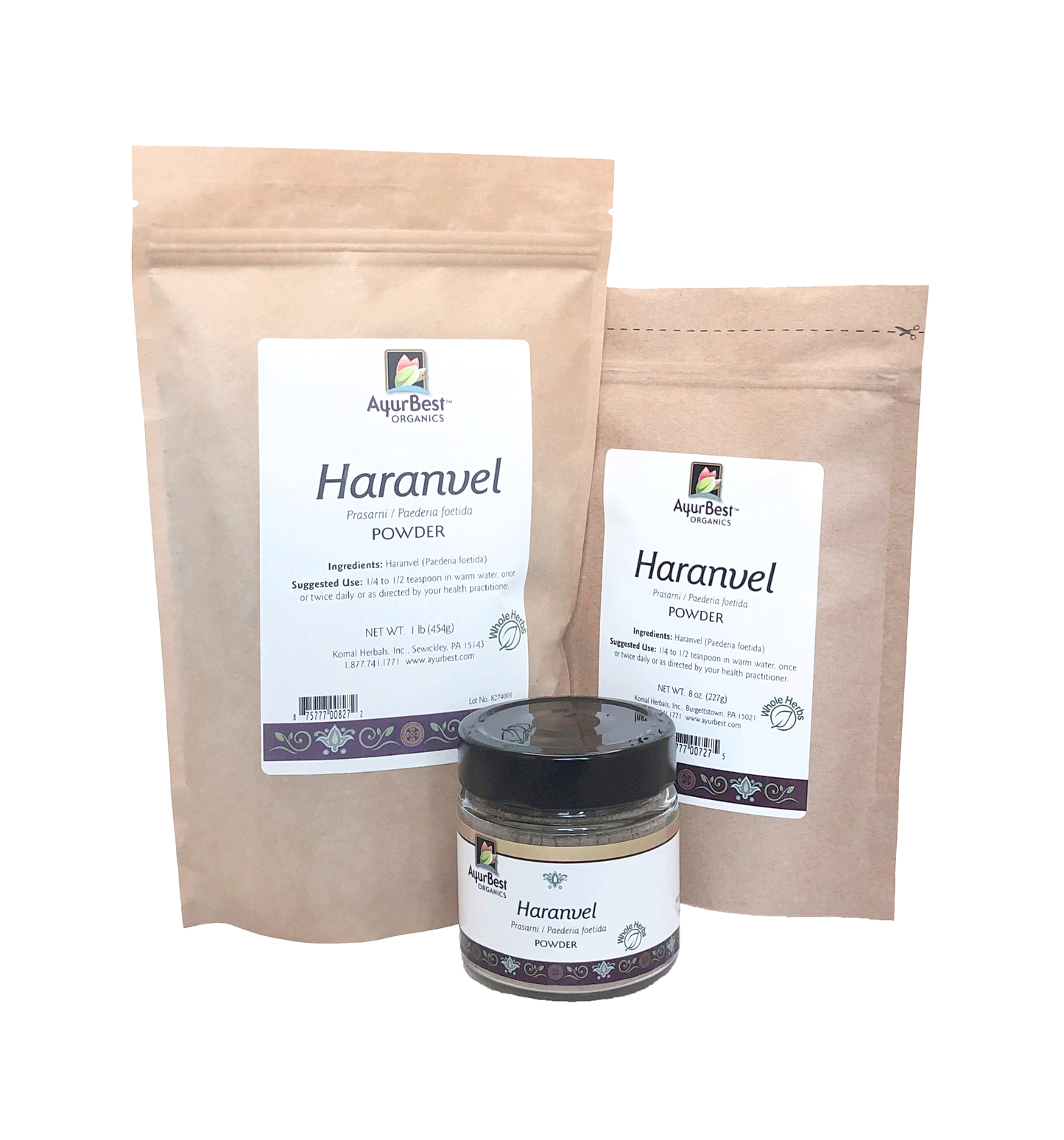 Buy Organic Haranvel Powder available in 3 great sizes!