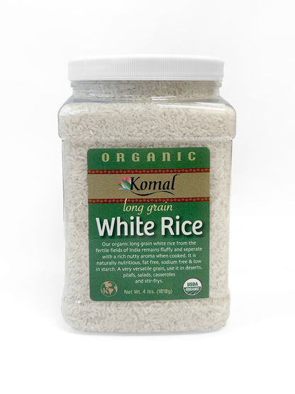 Wholesale - Rice Long Grain White, Organic, Bulk 4lb (1818g)