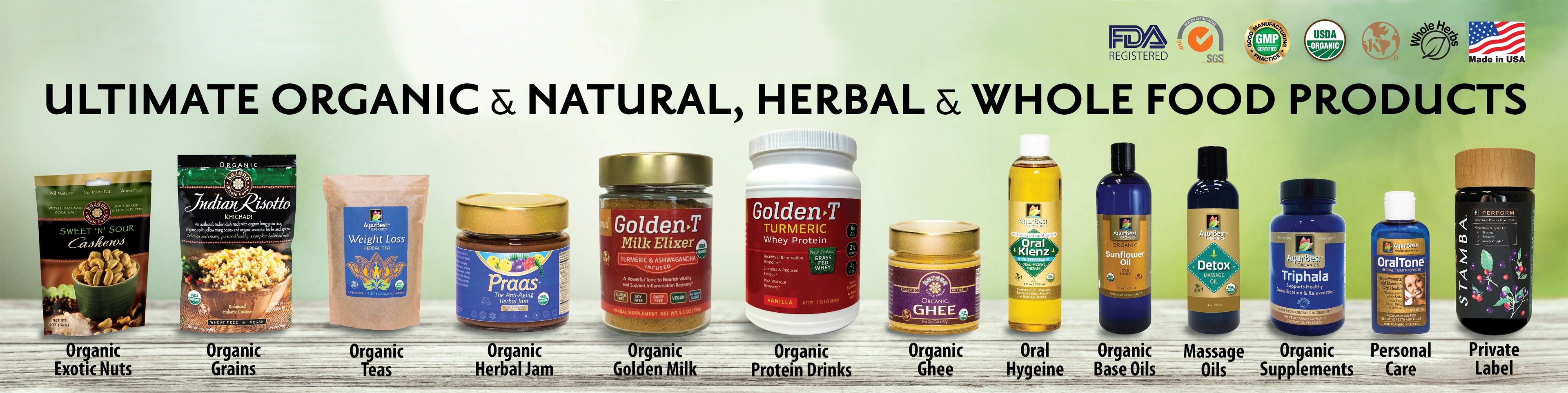 Komal Herbals Product Lines are the Ultimate Organic, Natural and Whole Food Products that are made from ethically sourced ingredients from select locations locally and around the world.