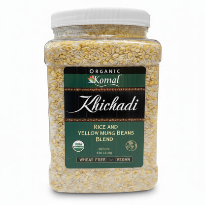 Khichadi Rice and Yellow Mung Bean Blend, 4lb (1818g), Organic.