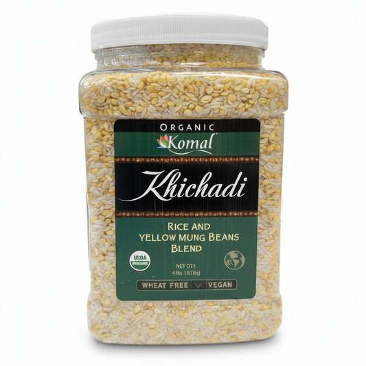 Khichadi Rice and Yellow Mung Bean Blend, 4lb (1818g), Organic.