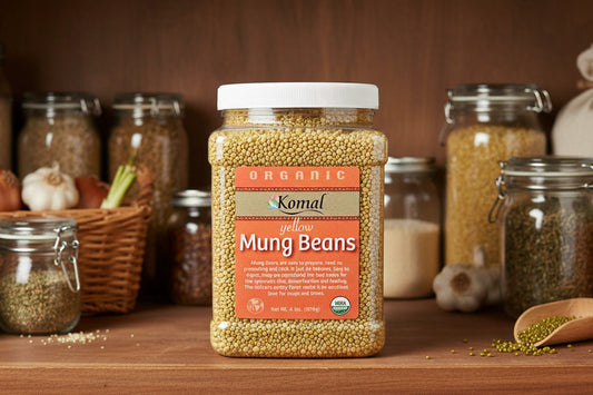 Enjoy the benefits of nature with these organic split Yellow Mund Dahl Beans in a bulk pack jar!