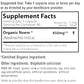 Neem capsules supplement facts label 450 mg Azadirachta indica vegeterain capsules