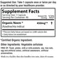 Each capsule contains 450mg of Organic Neem