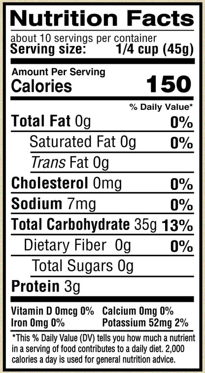 Wholesale - Rice Long Grain White , Organic 16oz (453g) Bag