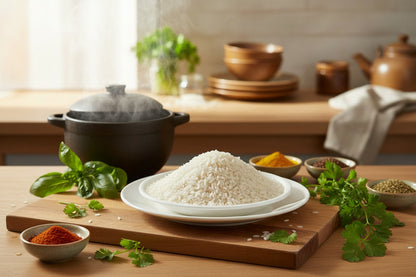 Light and fluffy, organic rice can help elevate any meal!